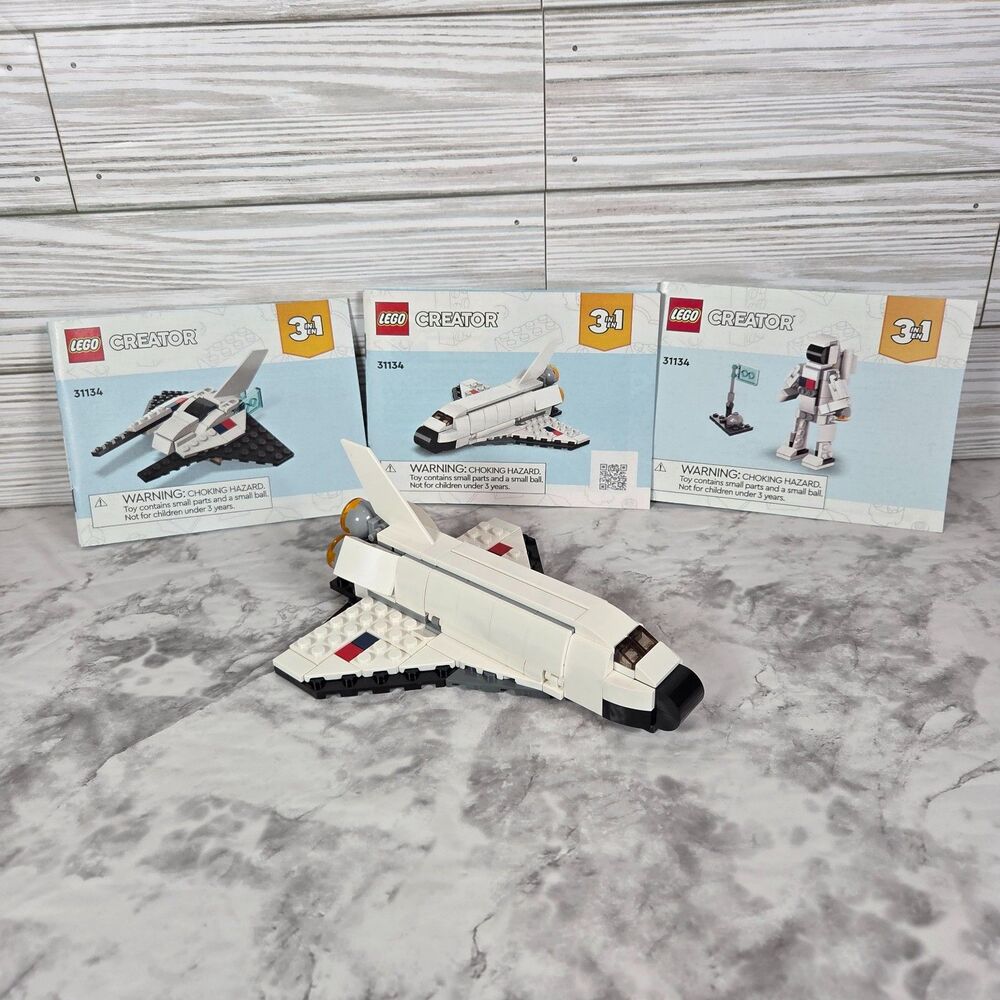 LEGO Creator 31134 Space Shuttle Exploration 3-in-1 Set 100% Complete